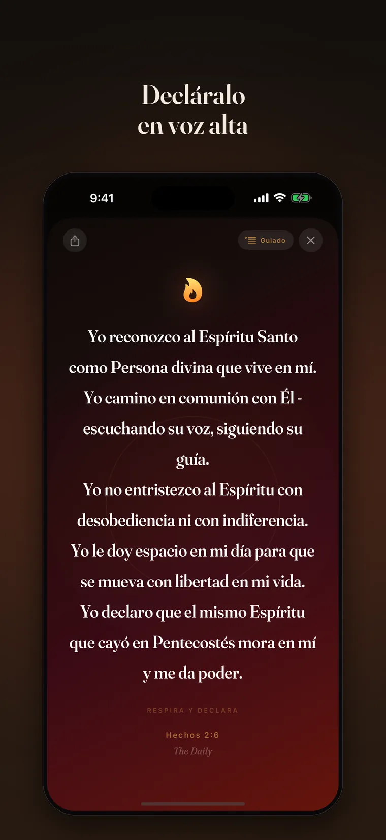 Una declaración lista para proclamar y compartir
