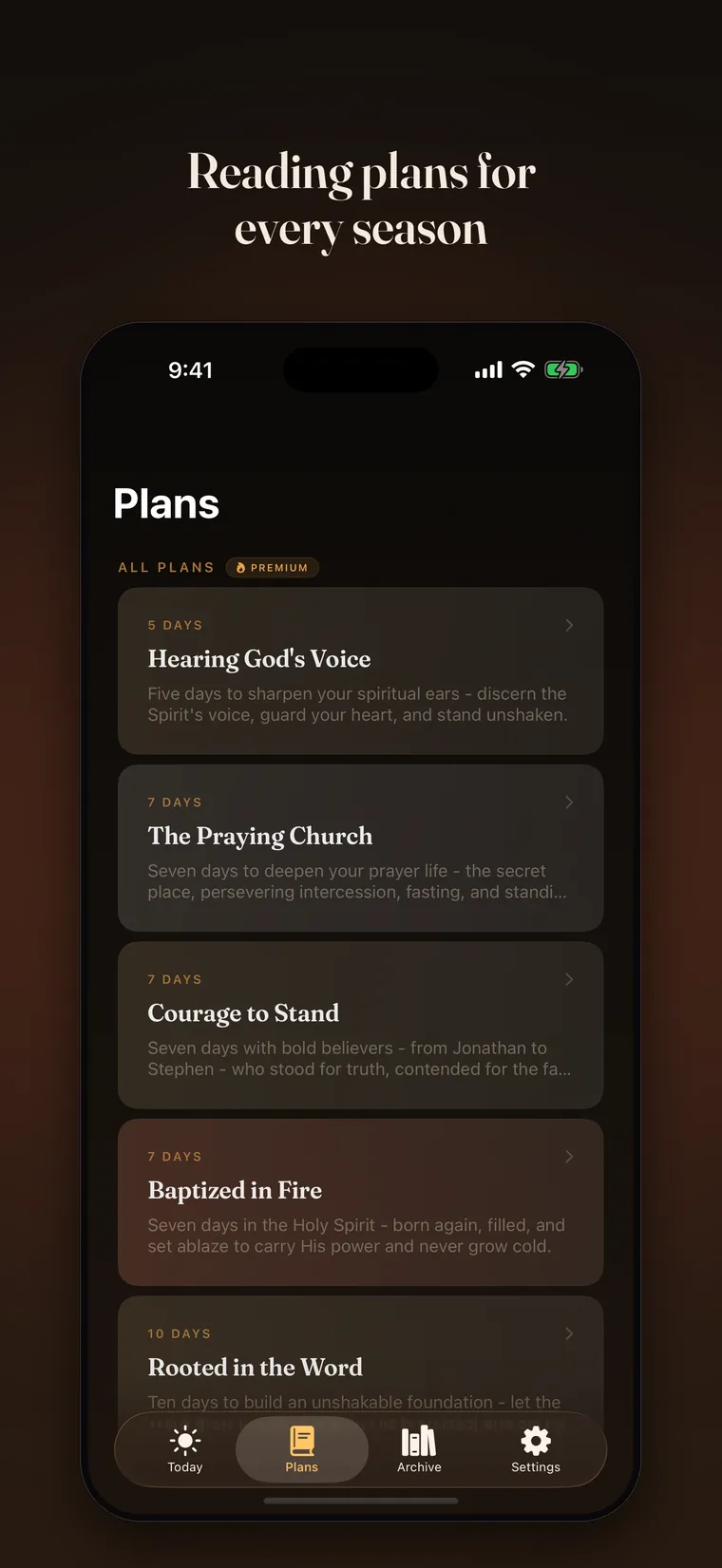 Guided multi-day reading plans